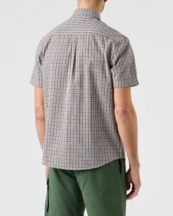 Weekend Offender Joyce Poplin Shirt House Check -Weekend Offender SHSS2302 JOYCE HOUSE CHECK 5672 MODEL