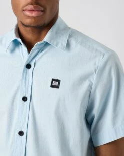 Weekend Offender Barboza Poplin Shirt Mineral -Weekend Offender SHSS2304 BARBOZA MINERAL 3578WO