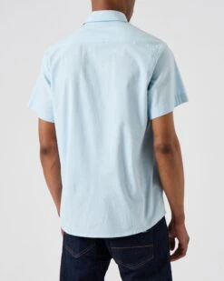 Weekend Offender Barboza Poplin Shirt Mineral -Weekend Offender SHSS2304 BARBOZA MINERAL 3579WO