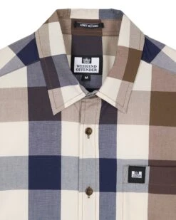 Weekend Offender Joyce Holiday Shirt Large House Check -Weekend Offender SHSS2403 JOYCE BIG HOUSE CHECK 2501