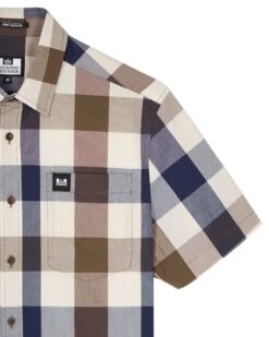 Weekend Offender Joyce Holiday Shirt Large House Check -Weekend Offender SHSS2403 JOYCE BIG HOUSE CHECK 2502