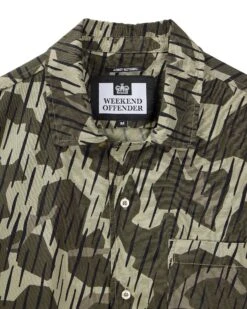 Weekend Offender Monuriki Shirt Castle Green Rain Camo -Weekend Offender SHSS2404 MONURIKI CAMO CASTLE GREEN 10414 10277375 65b9 4d57 8c11 44ef0b429b2e