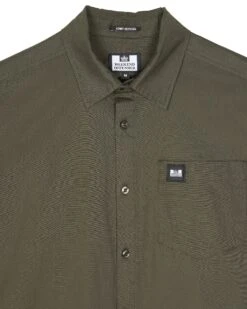 Weekend Offender Borak Short Sleeve Shirt Castle Green -Weekend Offender SHSS2405 BORAK CASTLE GREEN 11779