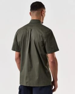 Weekend Offender Borak Short Sleeve Shirt Castle Green -Weekend Offender SHSS2405 BORAK CASTLE GREEN 7470