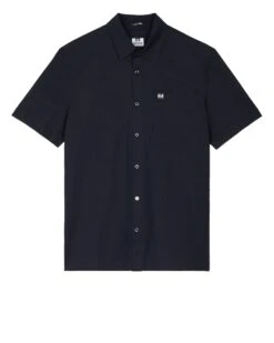 Weekend Offender Borak Short Sleeve Shirt Navy