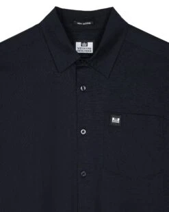 Weekend Offender Borak Short Sleeve Shirt Navy -Weekend Offender SHSS2405 BORAK NAVY 11761