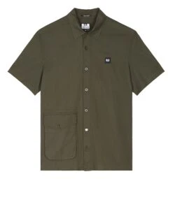 Weekend Offender Barboza Pocket Shirt Castle Green
