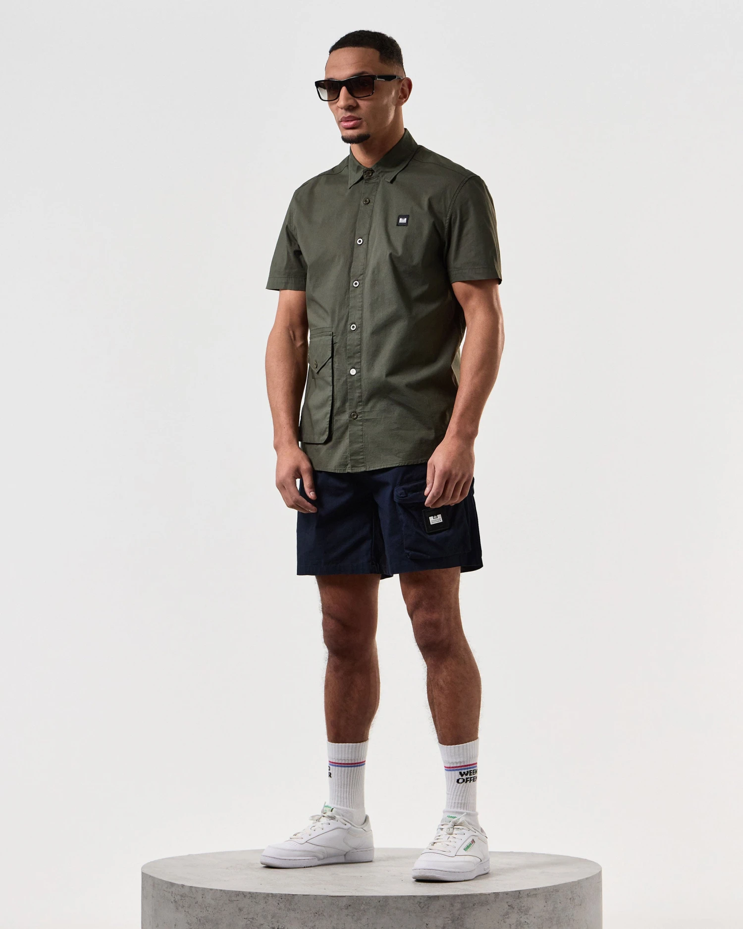 Weekend Offender Barboza Pocket Shirt Castle Green 2 Weekend Offender Barboza Pocket Shirt Castle Green - Image 2