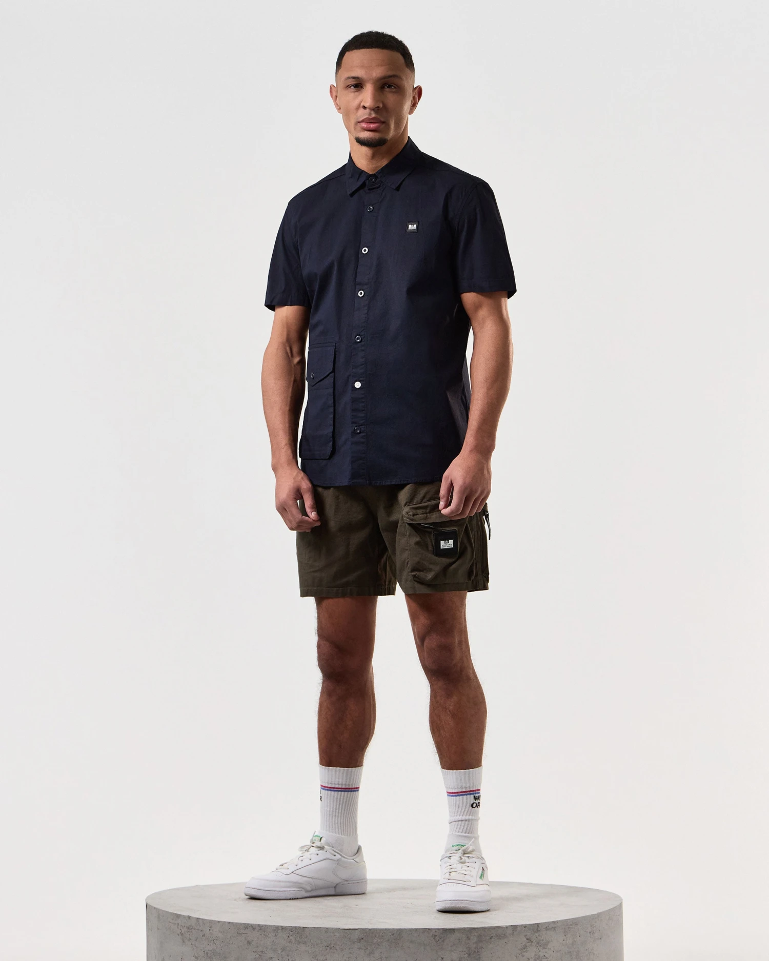 Weekend Offender Barboza Pocket Shirt Navy 2 Weekend Offender Barboza Pocket Shirt Navy - Image 2