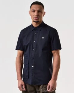 Weekend Offender Barboza Pocket Shirt Navy 8 Weekend Offender Barboza Pocket Shirt Navy -Weekend Offender SHSS2408 BARBOZA NAVY 7502