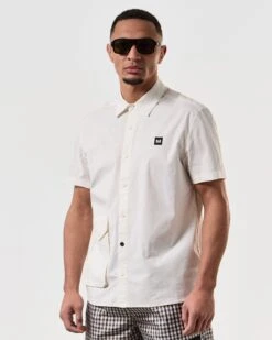 Weekend Offender Barboza Pocket Shirt White -Weekend Offender SHSS2408 BARBOZA WHITE 7434