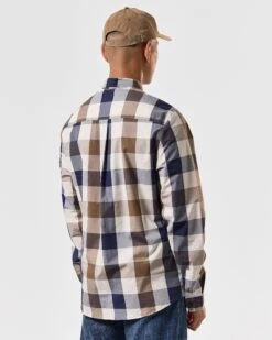Weekend Offender Lisbon Shirt Large House Check -Weekend Offender SHSS2410 LISBON LARGE CHECK 4571 MODEL