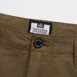 Weekend Offender Mascia Cargo Shorts Conifer -Weekend Offender SS21 STSS21 02 MASCIA CONIFER DETAIL 1