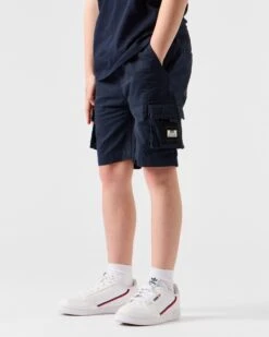 Weekend Offender Kids Mascia Cargo Shorts Navy -Weekend Offender STSS2305 MASCIA NAVY KIDS 6612