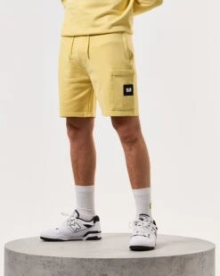 Weekend Offender Hawkins Jogger Shorts Butter Yellow -Weekend Offender STSS2401 HAWKINS BUTTER 5216 MODEL