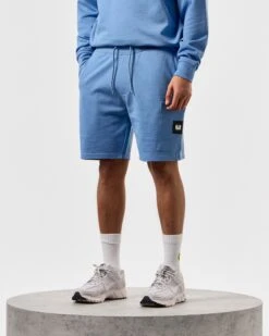 Weekend Offender Hawkins Jogger Shorts Coastal Blue -Weekend Offender STSS2401 HAWKINS COASTAL 4381 MODEL