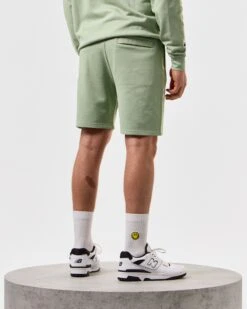 Weekend Offender Hawkins Jogger Shorts Pale Moss Green 10 Weekend Offender Hawkins Jogger Shorts Pale Moss Green -Weekend Offender STSS2401 HAWKINS PALE MOSS 5389 MODEL