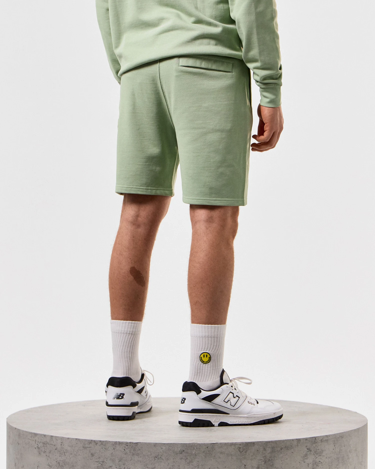 Weekend Offender Hawkins Jogger Shorts Pale Moss Green 4 Weekend Offender Hawkins Jogger Shorts Pale Moss Green - Image 4