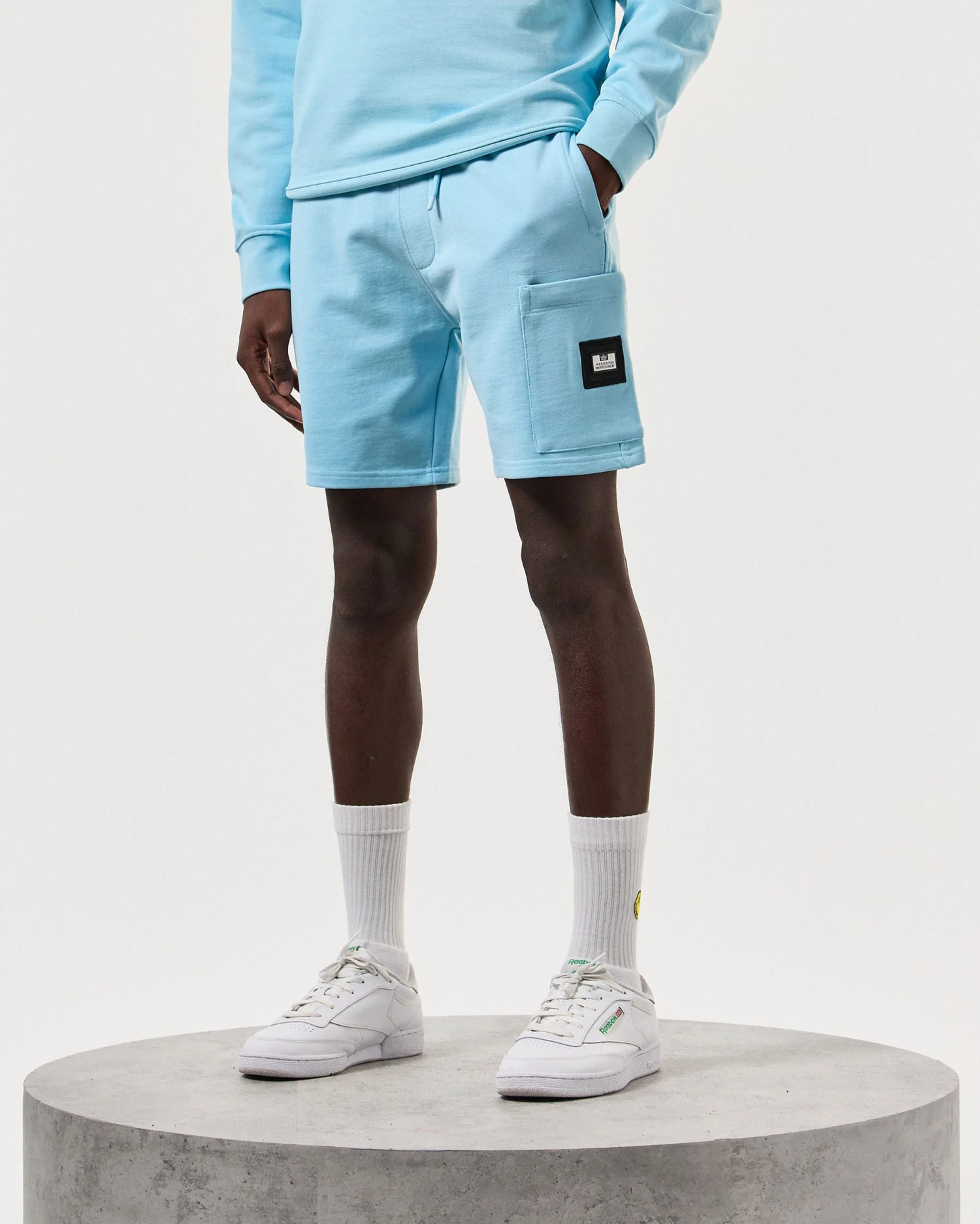 Weekend Offender Hawkins Jogger Shorts Saltwater Blue 3 Weekend Offender Hawkins Jogger Shorts Saltwater Blue - Image 3