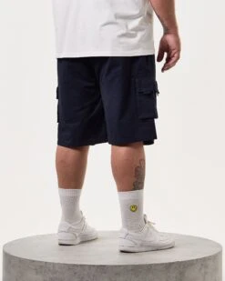 Weekend Offender Mascia Cargo Shorts Navy - Plus Size -Weekend Offender STSS2404X MASCIA NAVY 8105 PLUS