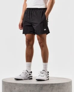 Weekend Offender Stacks Swim Shorts Black -Weekend Offender STSS2405 STACKS BLACK 3844 MODEL