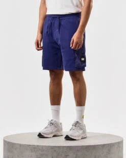 Weekend Offender Pink Sands Jogger Shorts Bright Navy -Weekend Offender STSS2406 PINK SANDS BRIGHT NAVY 4357 MODEL