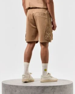 Weekend Offender Pink Sands Jogger Shorts Cognac Brown -Weekend Offender STSS2406 PINK SANDS COGNAC 3770 MODEL