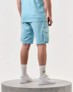 Weekend Offender Pink Sands Jogger Shorts Saltwater Blue -Weekend Offender STSS2406 PINK SANDS SALTWATER 6099 MODEL