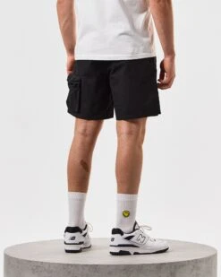 Weekend Offender Sunrise Hills Ripstop Shorts Black -Weekend Offender STSS2407 SUNRISE HILLS BLACK 5296 MODEL