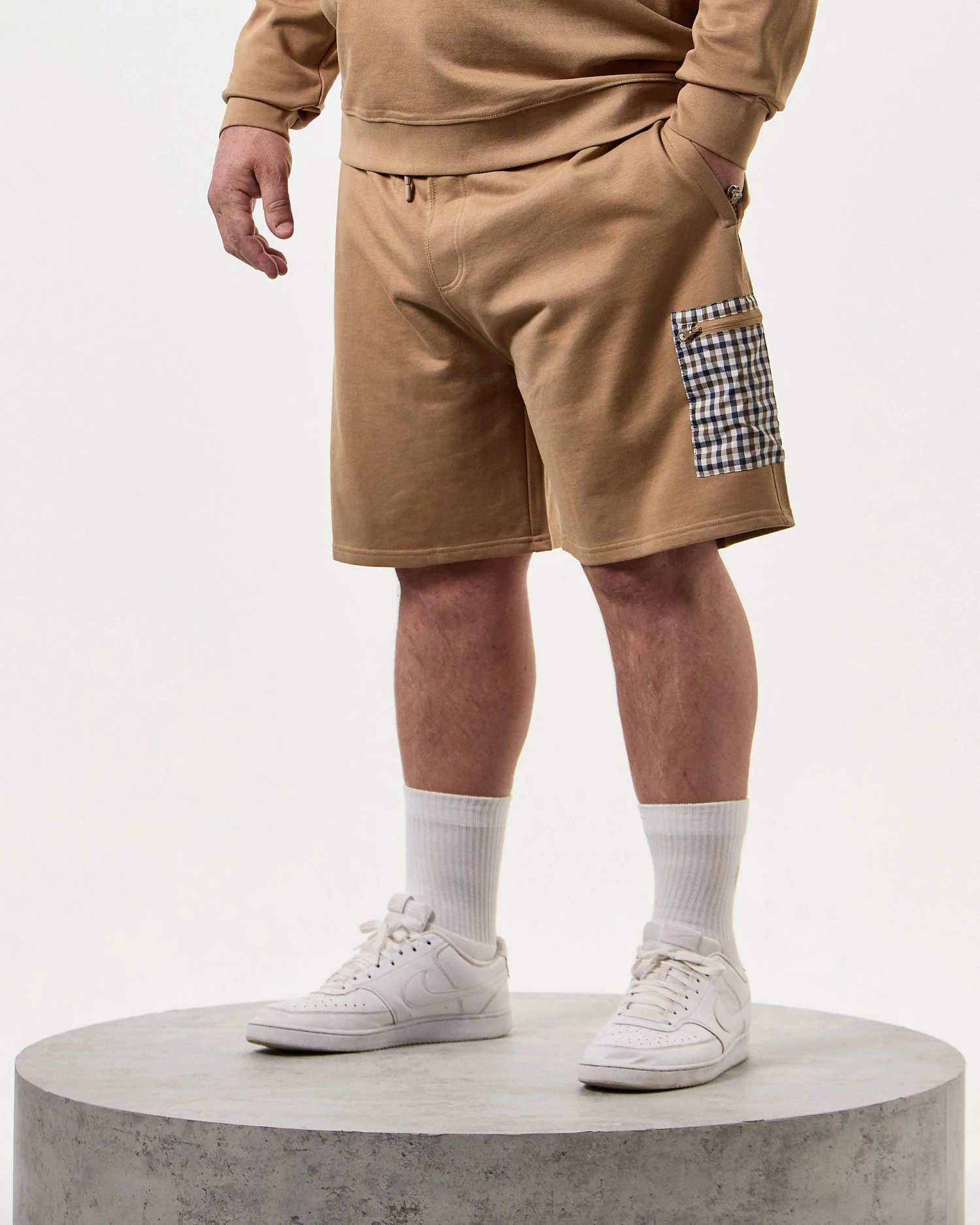 Weekend Offender Lerena Jogger Shorts Cognac Brown - Plus Size 3 Weekend Offender Lerena Jogger Shorts Cognac Brown - Plus Size - Image 3