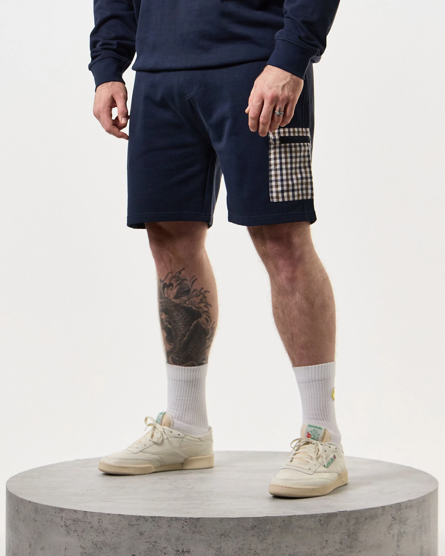 Weekend Offender Lerena Jogger Shorts Navy - Plus Size 3 Weekend Offender Lerena Jogger Shorts Navy - Plus Size - Image 3