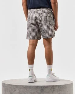 Weekend Offender Varadero Swim Shorts Mid House Check -Weekend Offender STSS2411 VARADERO MID HOUSE CHECK 3891 MODEL