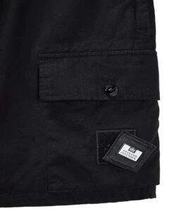 Weekend Offender Scopello Cargo Shorts Black -Weekend Offender STSS2425 SCOPELLO BLACK 11244