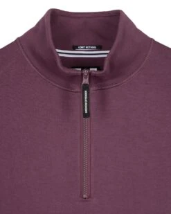 Weekend Offender Kraviz Quarter Zip Sweatshirt Deep Plum -Weekend Offender SWAW13 14 KRAVIZ DEEP PLUM 3050