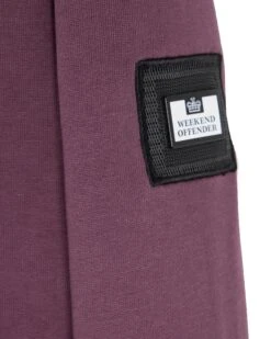 Weekend Offender Kraviz Quarter Zip Sweatshirt Deep Plum -Weekend Offender SWAW13 14 KRAVIZ DEEP PLUM 3051