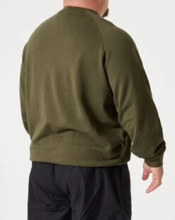 Weekend Offender Penitentiary Classic Sweatshirt Dark Green - Plus Size -Weekend Offender SWAW22 07 PENITENTIARY PLUS DARK GREEN 2482 MODEL