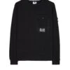 Weekend Offender Adiel Mesh Pocket Sweatshirt Black