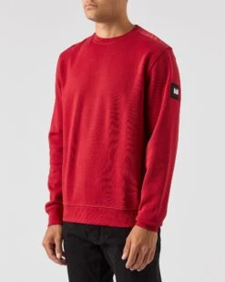 Weekend Offender F Bomb Sweatshirt Scarlet Red -Weekend Offender SWAW2302 F BOMB SCARLET 0438