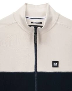 Weekend Offender Topping Zip Through Sweatshirt Navy -Weekend Offender SWAW2305 TOPPING NAVY5282