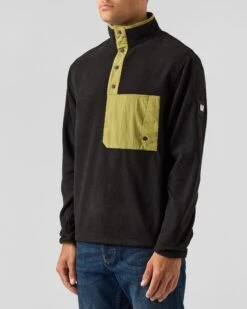 Weekend Offender Cruz Polar Fleece Black/Lime Green -Weekend Offender SWAW2306 CRUZ BLACK LIME 0426