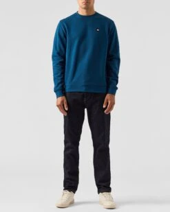 Weekend Offender Ferrer Sweatshirt Juniper Blue -Weekend Offender SWAW2309 FERRER JUNIPER 0365
