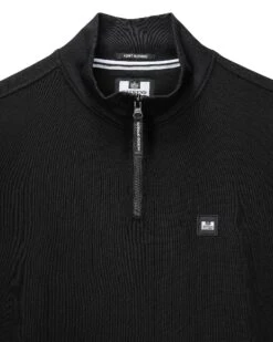 Weekend Offender Faraone Quarter Zip Sweatshirt Black -Weekend Offender SWAW2310 FARAONE BLACK 4477