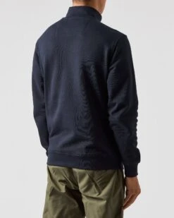 Weekend Offender Faraone Quarter Zip Sweatshirt Navy -Weekend Offender SWAW2310 FARAONE NAVY 0462