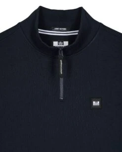 Weekend Offender Faraone Quarter Zip Sweatshirt Navy -Weekend Offender SWAW2310 FARAONE NAVY 3735