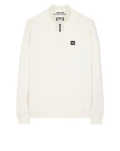 Weekend Offender Faraone Quarter Zip Sweatshirt Winter White