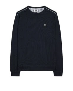 Weekend Offender Vega Sweatshirt Navy/Blue House Check
