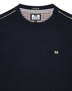 Weekend Offender Vega Sweatshirt Navy/House Check - Plus Size -Weekend Offender SWAW2312 VEGA NAVY HOUSE CHCK 0219 8233b2d2 a06e 4037 bf95 4b143f890459