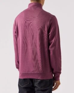 Weekend Offender Kraviz Quarter Zip Sweatshirt Deep Plum -Weekend Offender SWAW2314 KRAVIS DEEP PLUM 0380 Copy