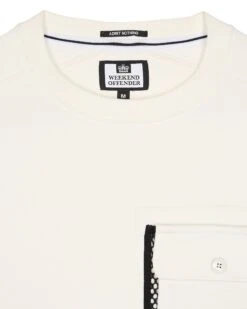 Weekend Offender Adiel Mesh Pocket Sweatshirt Winter White -Weekend Offender SWAW2316 ADIEL WINTER WHITE 4051