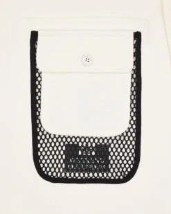 Weekend Offender Adiel Mesh Pocket Sweatshirt Winter White -Weekend Offender SWAW2316 ADIEL WINTER WHITE 4053